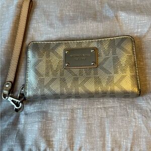 Michael Kors Metallic Gold Clutch